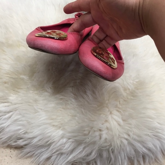 Authentic pink tory burch flats size 7.5 - Picture 2 of 5